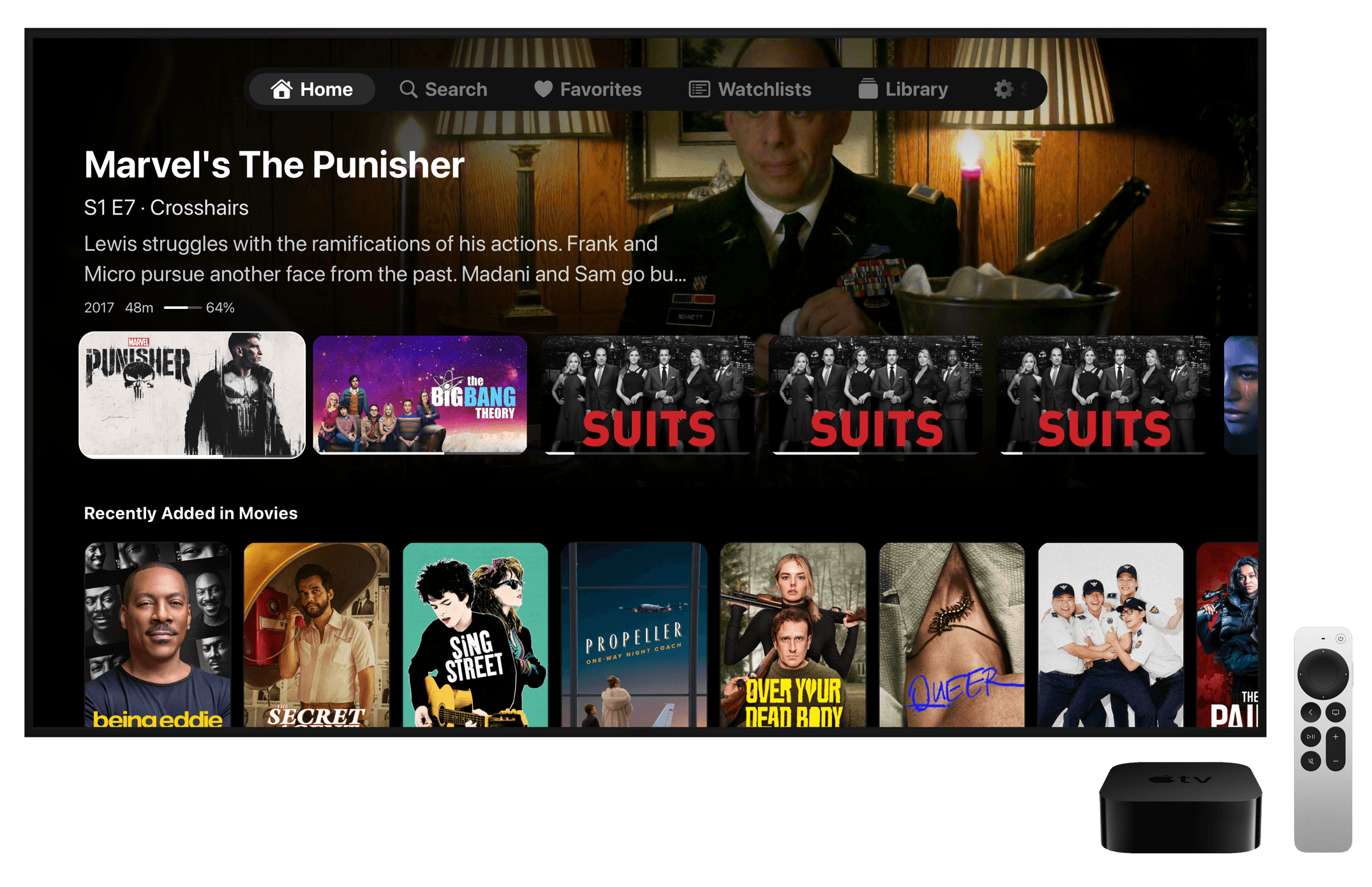Apple TV screenshot: Home